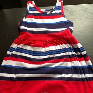 Red white & blue maxi dress